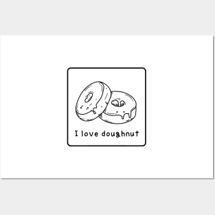 I love doughnut, donut Posters and Art